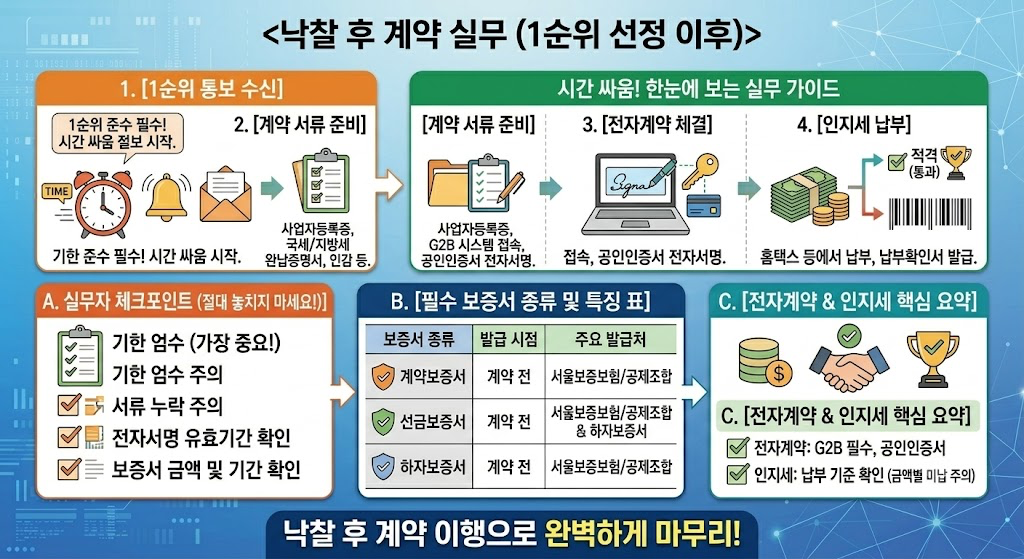 낙찰 후 계약 실무