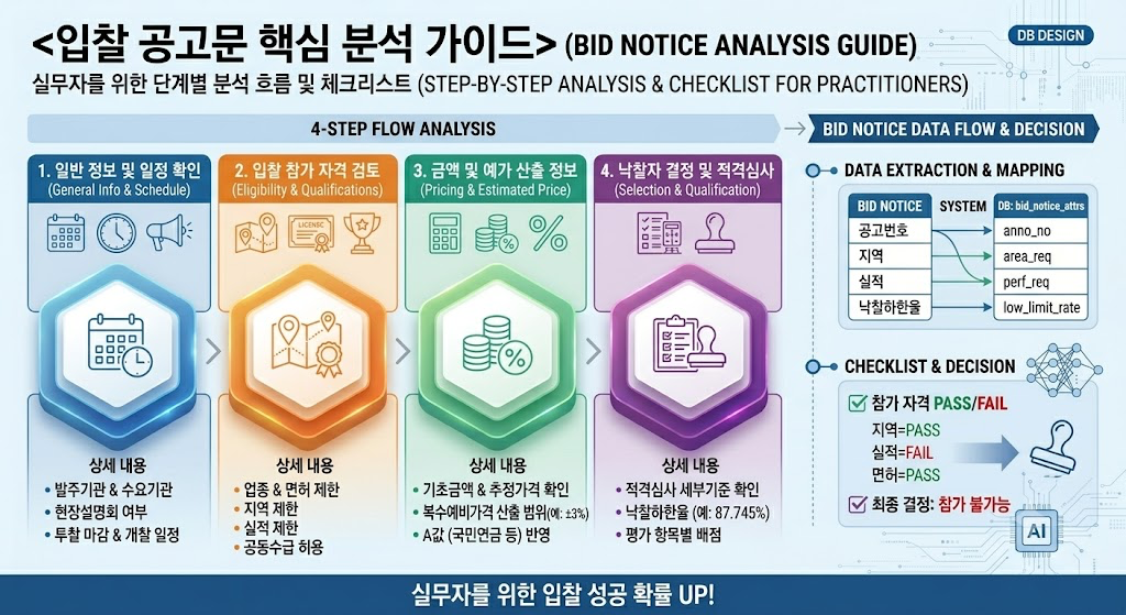 나라장터 입찰 공고문 완벽하게 읽는 법 (체크리스트)
